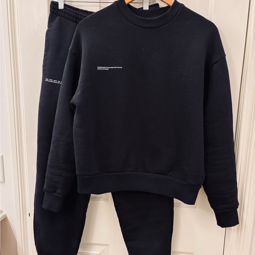 Pangaia WOMENS 365 HEAVYWEIGHT SWEATSHIRT & JOGGER SET - BLACK